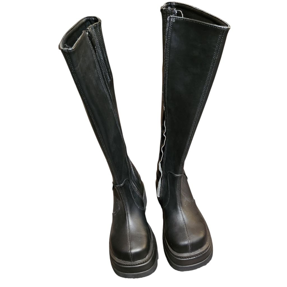 Demonia Shaker Black Platform Boots Womens Size 7 - Picture 10 of 12